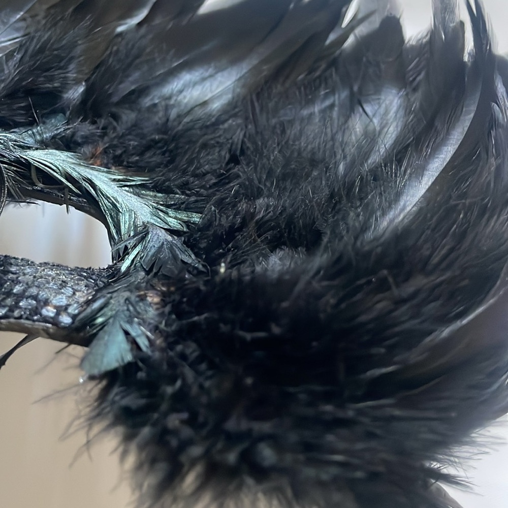 Mark Real Black Feathers One Size - image 8